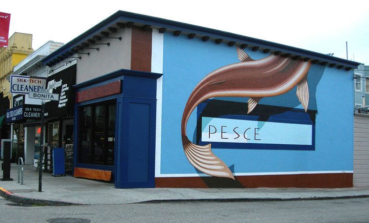 Pesce mural by Leon Loucheur