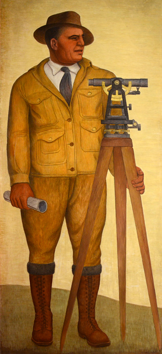 Surveyor mural by Clifford Wight