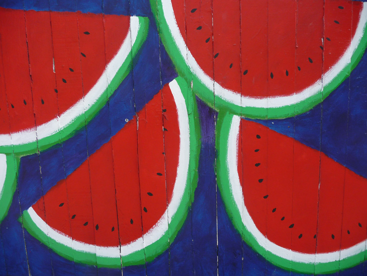 Watermelons mural by Pico Sanchez