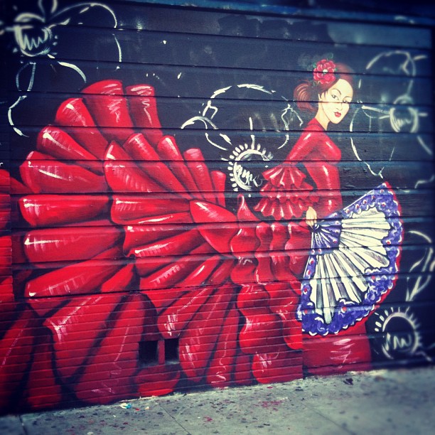 Sunday Flamenco mural by Amanda Lynn