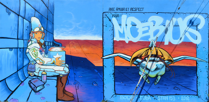 Moebius mural by Mark Bode