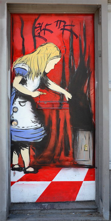 Alice mural by Unknown Artist