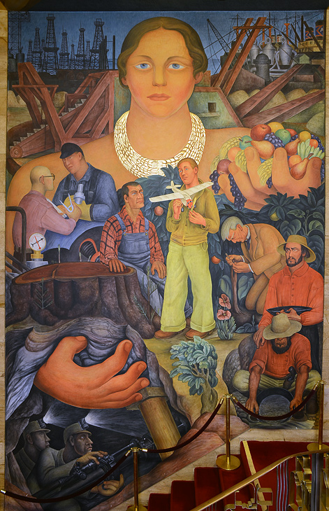 Riches of California mural by Diego Rivera