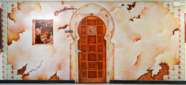 The Casablanca Room mural by Emmanuel Montoya