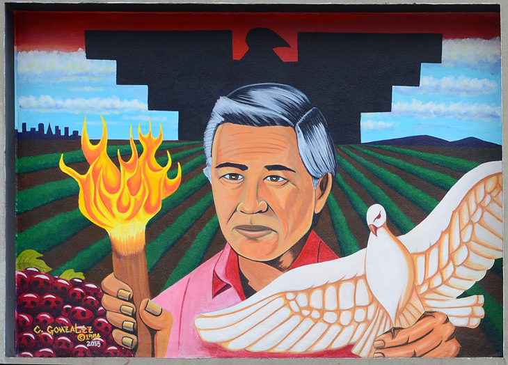 Cezar Chavez Mural mural by Carlos Gonzalez