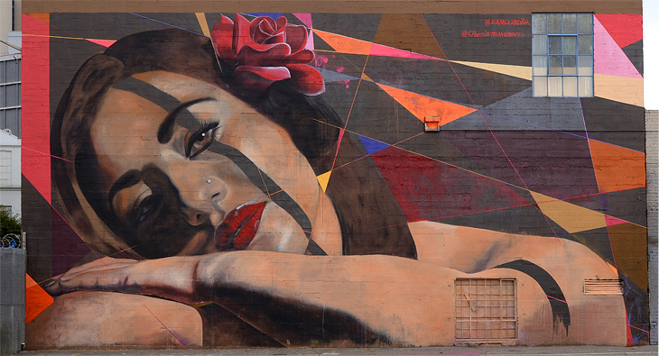 Untitled mural by Kamea Hadar, Poesia Transcend