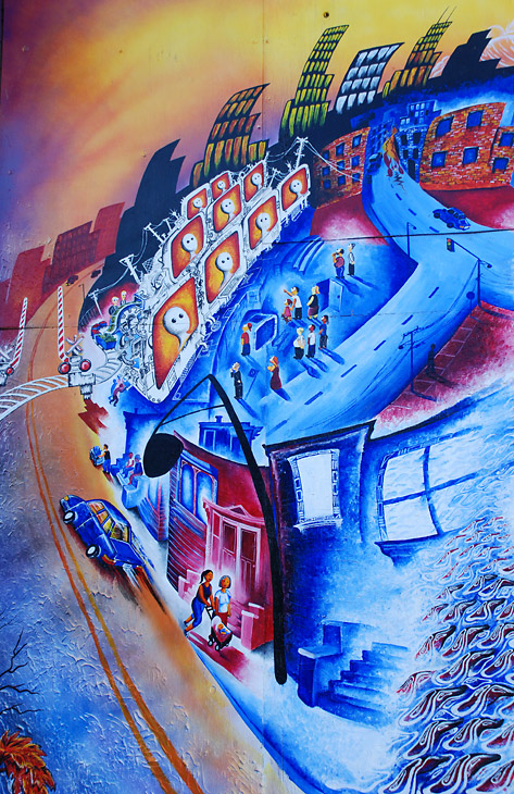 El Inmigrante mural by Joel Bergner