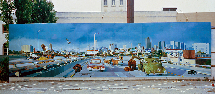 Positively Fourth Street mural by John Wehrle, John Rampley