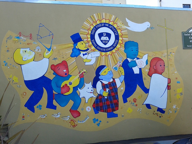 St. Philip the Apostle School Mural mural by Stefan Salinas