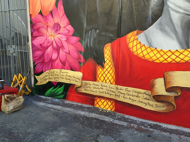 La Flor de la Vida mural by Marina Perez-Wong, Elaine Chu