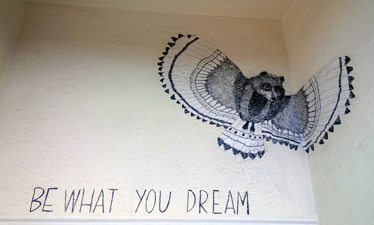 Be What You Dream mural by Diana GarcÃ­a