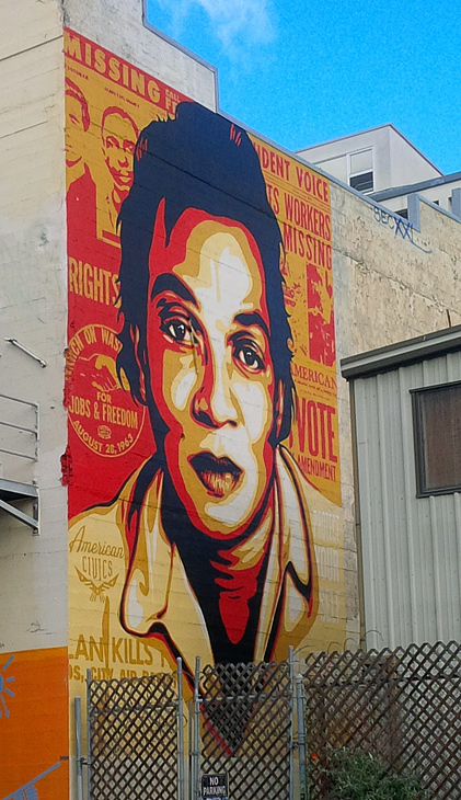 Voting Rights mural by Shepard Fairey