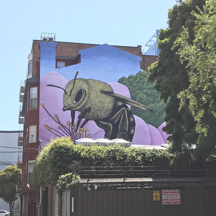 Really Big Bee mural by Shawn Bullen