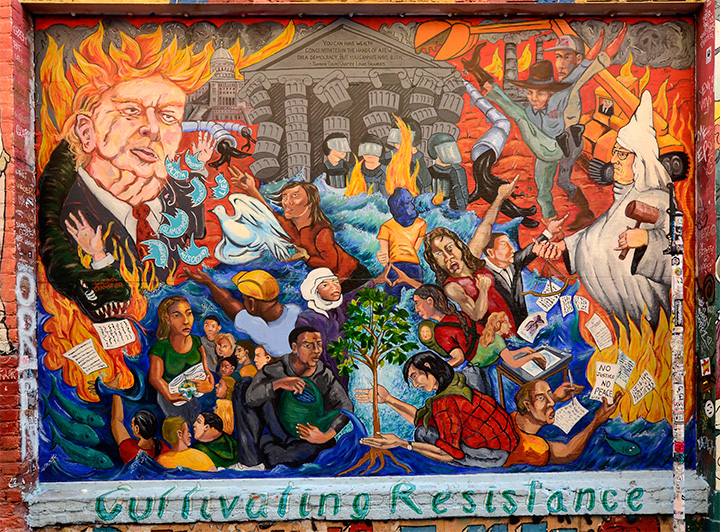 Cultivating Resistance mural by Unknown Artist