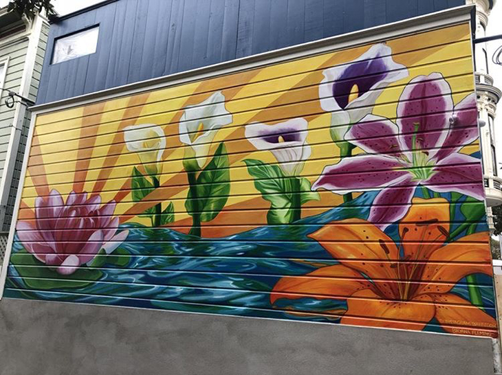 Radiant Blooms mural by Bryana Fleming