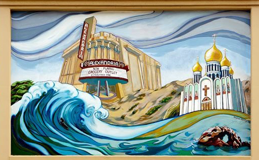 Grocery outlet mural mural by Bryana Fleming