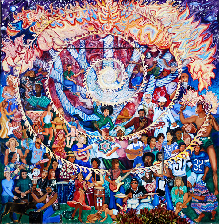 The Spirit of Mankind mural by Susan Kelk Cervantes