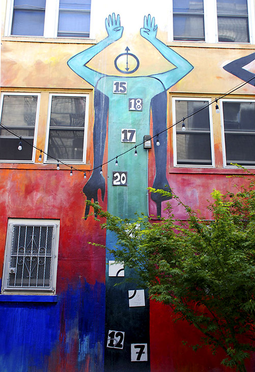 The Guardians mural by Johanna Poethig