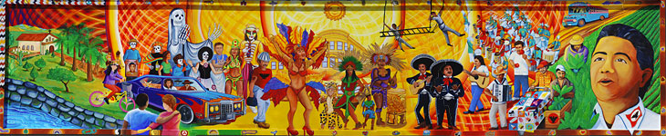 Mission Celebrations mural by Precita Eyes