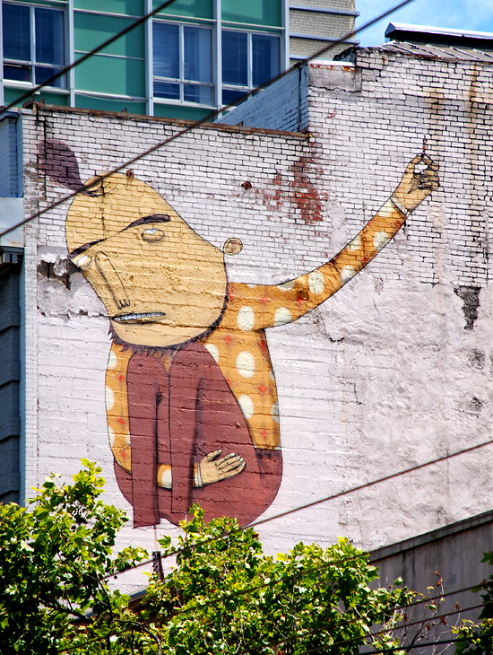 Untitled mural by Os Gemeos