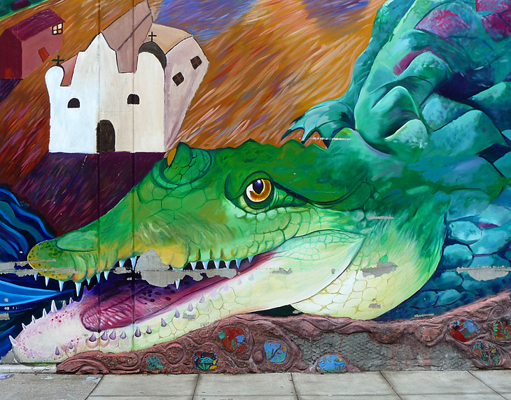 Frisco's Wild Side mural by Precita Eyes, Joshua Sarantitis, Deirdre Weinberg