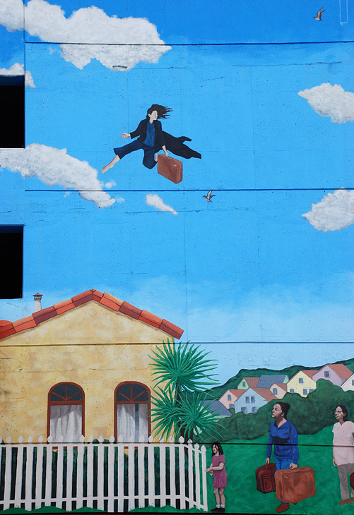 Mission Wall Dances mural by Josef Norris