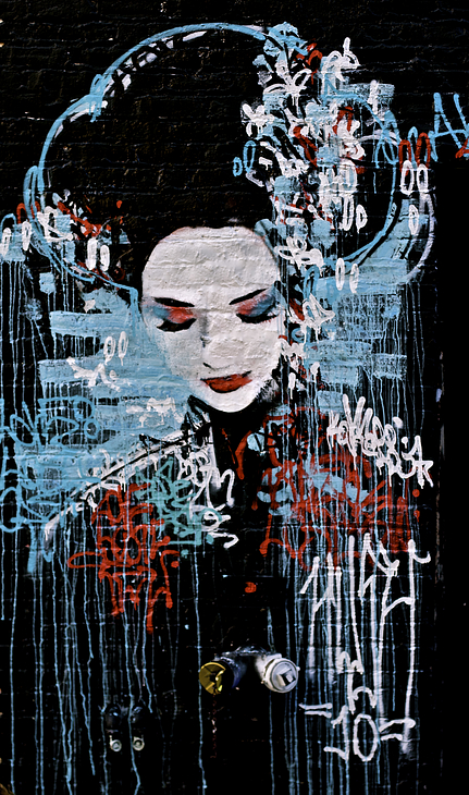 Untitled mural by Hush
