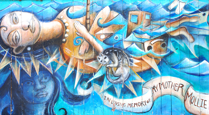 In Loving Memory of Mollie Roll mural by Jonah Roll