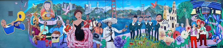 Creativity Explored Project mural by Susan Greene