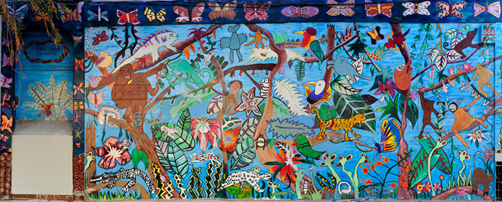 A Voyage Through the Amazon mural by Unknown Artist