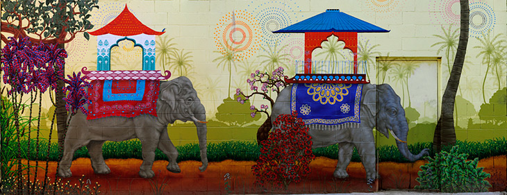 Sons of Satya mural by Jet Martinez, Kelly Ording