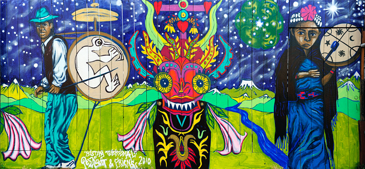 Mistika Terrenal mural by Pancho Pescador