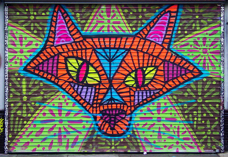 meow mural by Michael Kershnar