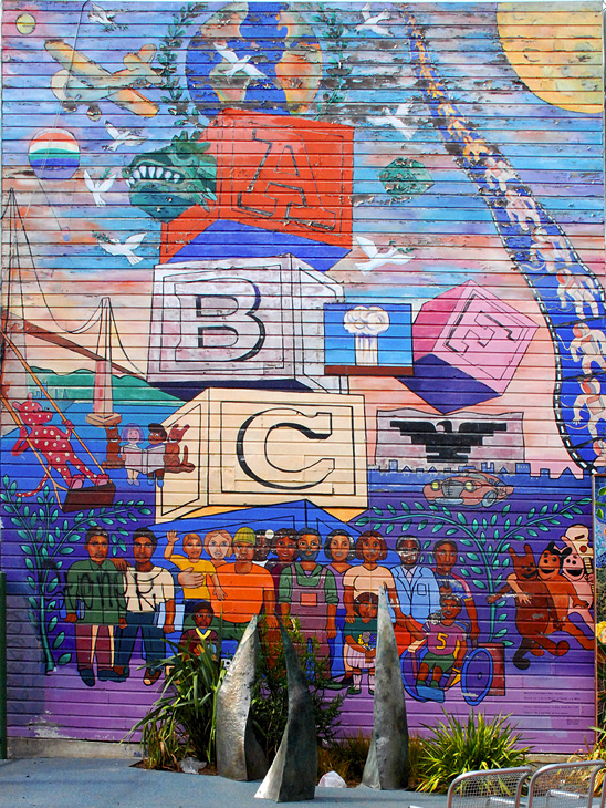 ABC mural by Michael Rios