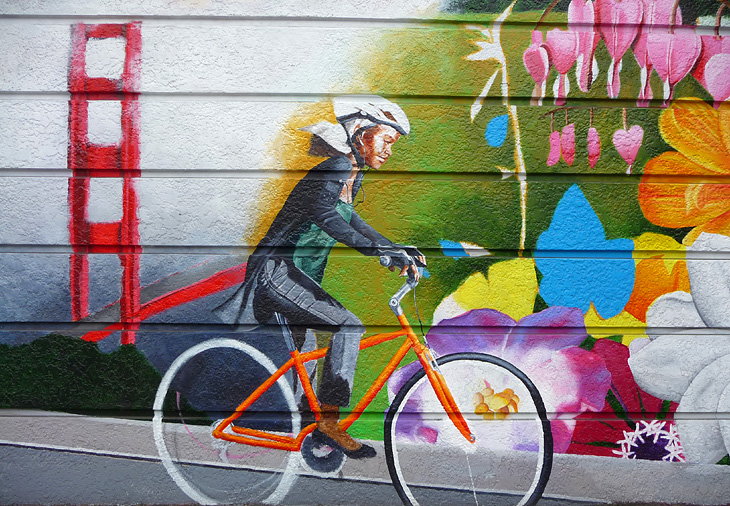 Harlem, Paris of the West (S.F.) mural by Marina Perez-Wong