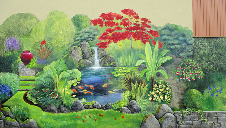 The Zen Garden II mural by Vera Lowdermilk