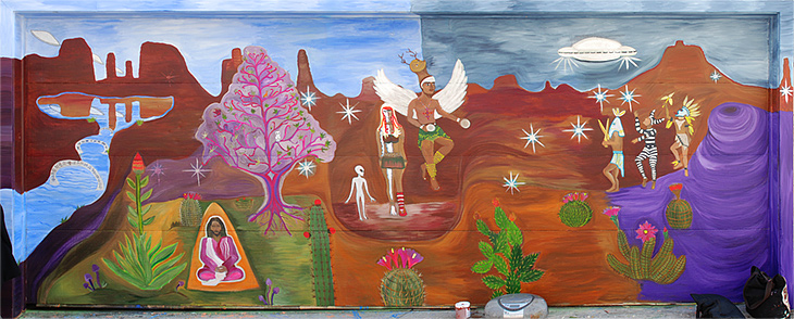 Sedona Vortex mural by Laura Campos