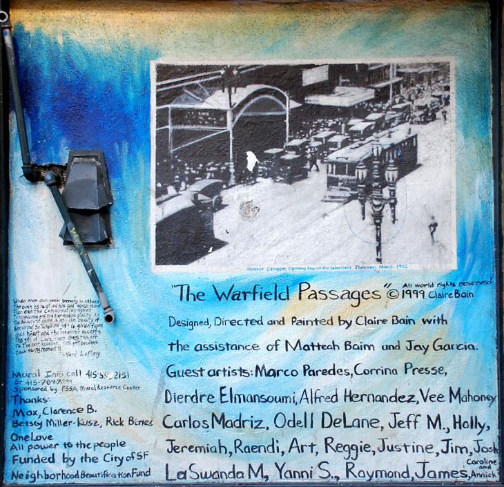 The Warfiled Passages mural by Claire Bain