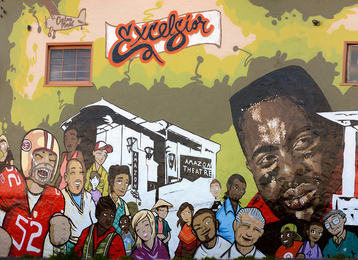 A Neighborhood Inspired by History and Champions mural by Max Ehrman