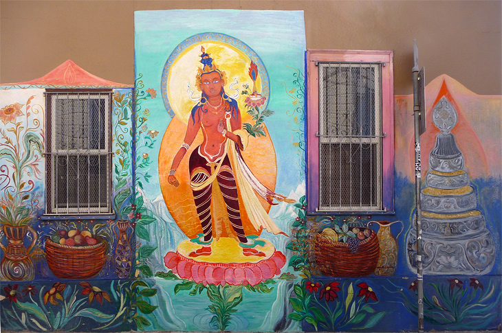Manjushri mural by Marta Ayala