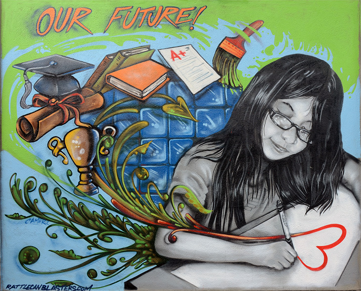 Our Future mural by Camer1