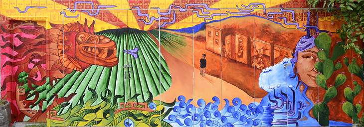 56 Lu The Wanderer mural by Carla Wojczuk